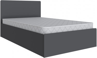 Кровать 120х200 Мадрид с настилом ДСП (МД-1), Графит серый