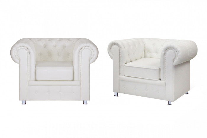 Кресло Честер белое