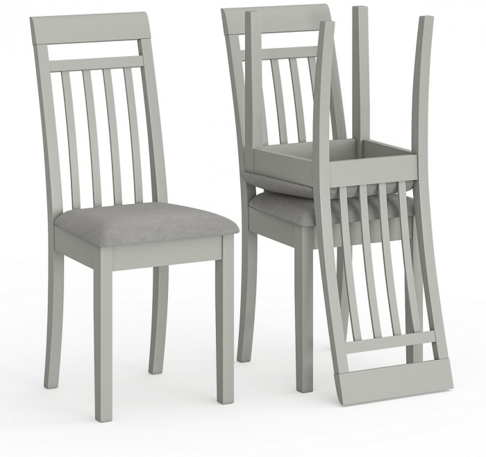 Три стула Мебель--24 Гольф-11 разборных, серый