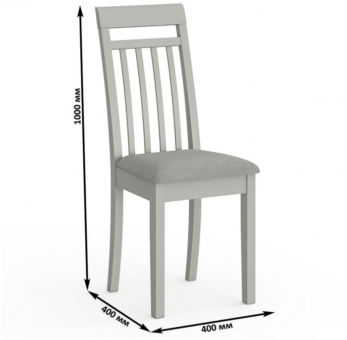 Три стула Мебель--24 Гольф-11 разборных, серый