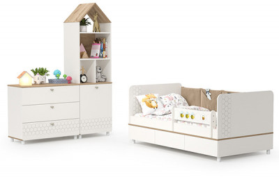 Эйп Детская № 3, белый/дуб белый