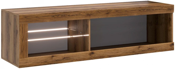 Прага Тумба ТВ мини Дуб Делано/Белый гладкий