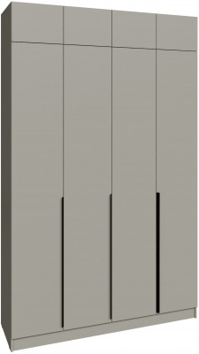 Шкаф 1,6 с антресолью Мадрид, Мокко