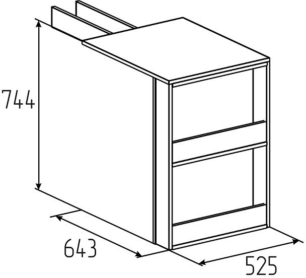 Стол приставной угловой Лойс 86