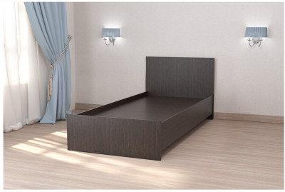 Кровать арт.032, низкий щиток, 90 (Венге линум)