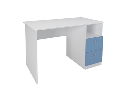Стол письменный Белый/Голубой