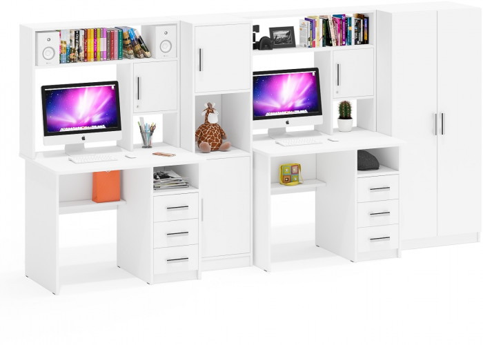 С-МД-СК9 Компоновка № 07, белый шагрень