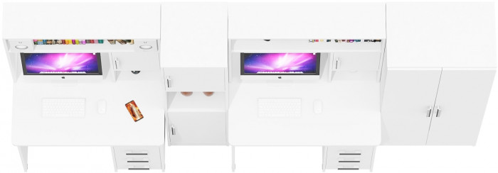 С-МД-СК9 Компоновка № 07, белый шагрень