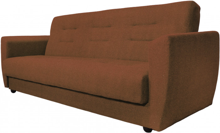 Диван Лира 140 коричневый ППУ