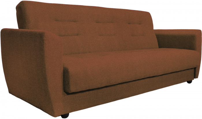 Диван Лира 140 коричневый ППУ