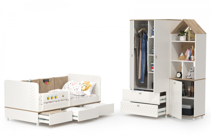 Эйп Детская № 5, белый/дуб белый