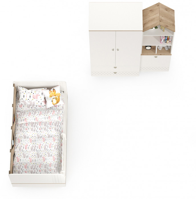 Эйп Детская № 5, белый/дуб белый