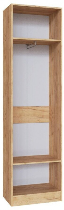 Руэлла Шкаф платяной дуб крафт золотой/графит серый