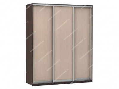 Шкаф купе Модерн 2076х600 3-х дверный 3-х секционный глухой венге/ясень