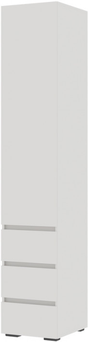 Хелен ПН 03 Пенал закрытый (0,400х2,100х0,460) белый/белый