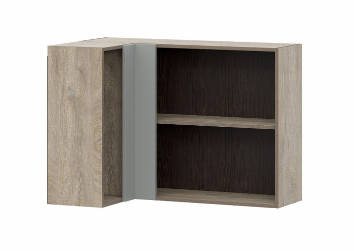 КГ Этна Шкаф навесной угловой 1000 Софт Грей