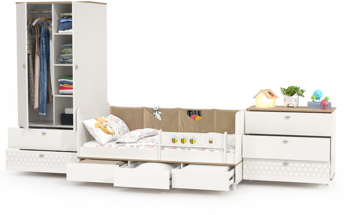 Эйп Детская № 6, белый/дуб белый