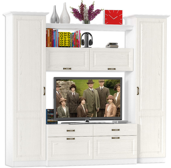 Ливерпуль Набор мебели 2, ясень ваниль/белый