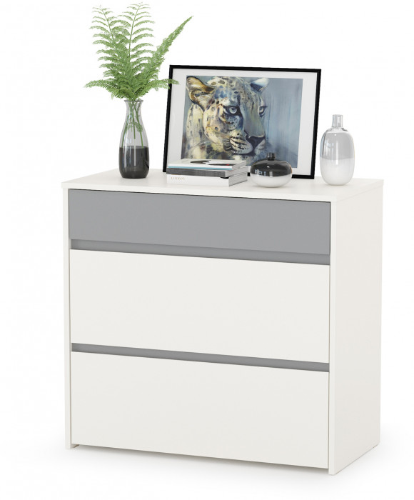 Торонто Компоновка № 26, цвет белый шагрень/стальной серый, сп. м. 800х1900 мм., б/м, основание есть, универсальная сборка