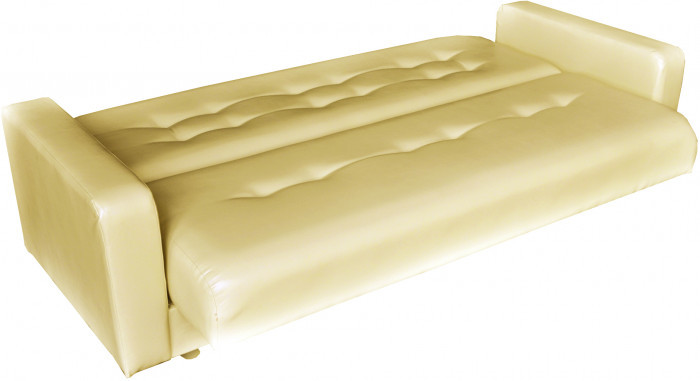 Диван Аккорд 140 бежевый , пружинный блок Боннель