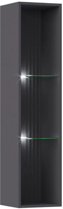 Оливия Шкаф навесной открытый (Белый, Белый глянец)