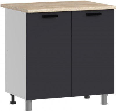 МК Аленушка Н 800 Лаванда Сталь, скоба черный (со столешницей)