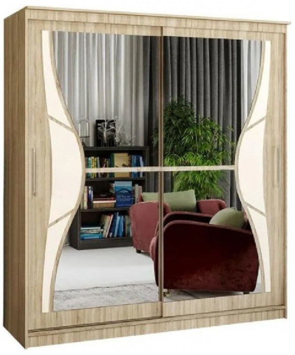 Шкаф-купе Элегант 1 2000 (Ясень шимо темный)