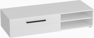 Кёльн Тумба 1220 (низкая) Белый Аляска/ Белый глянец