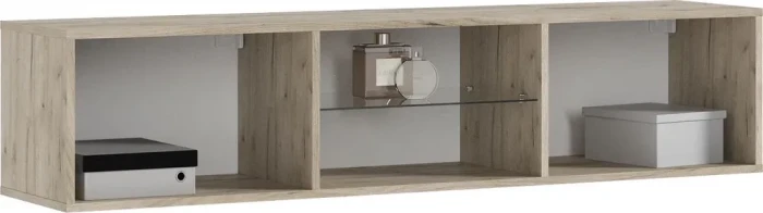 Норд Тумба ТВ подвесная, Крафт серый/Кашемир