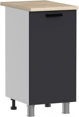 МК Аленушка Н 400 Лаванда Сталь, скоба черный (со столешницей)