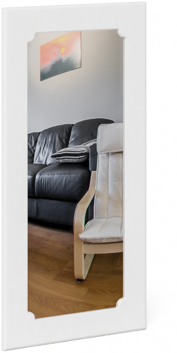 Прихожая П-6 Компоновка № 26, венге/фасады МДФ белое дерево фрезеровка прованс