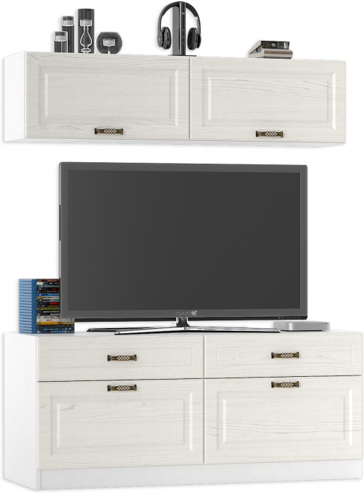 Ливерпуль Набор мебели 5, ясень ваниль/белый