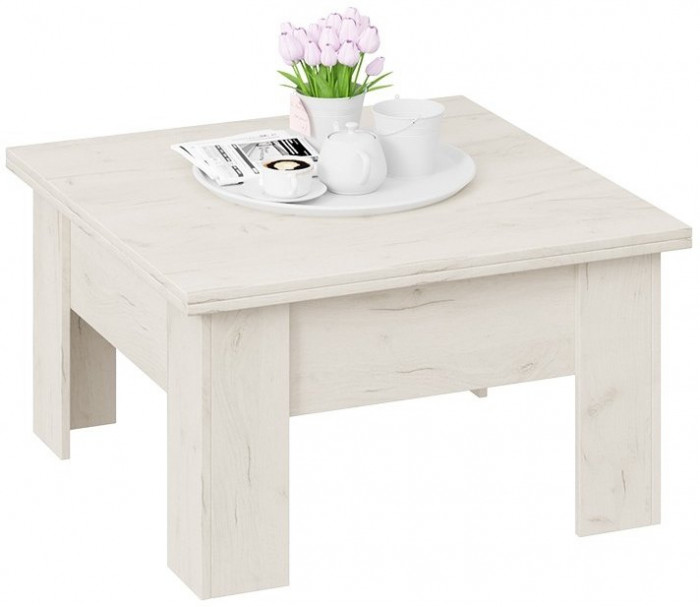 Стол журнальный Тип 10 (Дуб Крафт Белый)