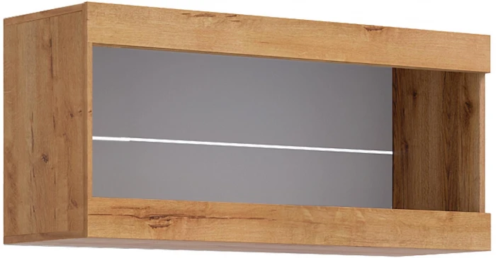 Прага Шкаф навесной Дуб Вотан/Графит