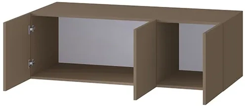 Шкаф Бастион 1500 №2 с антресолью, Молочный шоколад