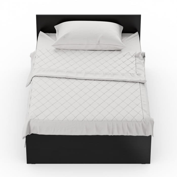 Стандарт Кровать с ящиками 1200, цвет венге, ШхГхВ 123,5х203,5х70 см., сп.м. 1200х2000 мм., без матраса, основание есть