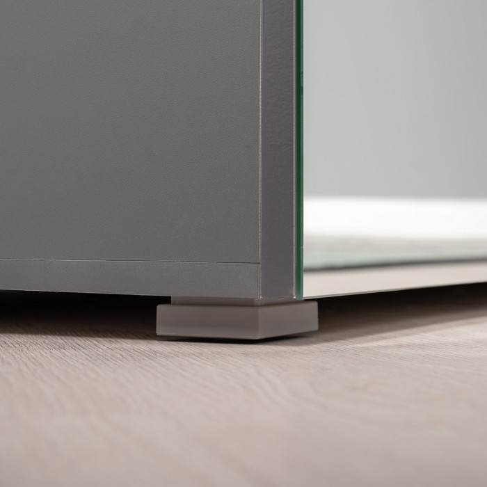 Октава Прихожая 32, серый графит/дуб крафт золотой/фасады МДФ серый графит