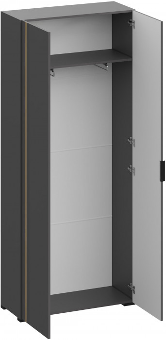 Эмэ Шкаф 2-х створчатый ШК-3932, Графит