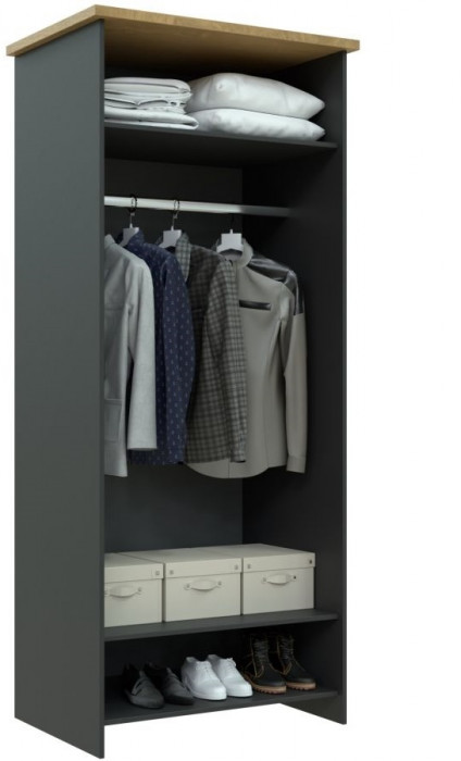 Модульный кабинет "Скандинавия" - Антрацит/Дуб наварра