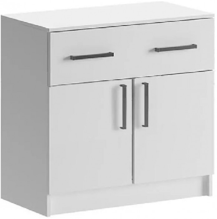 Бася Комод 1 ящик 2 двери (Венге / дуб беленый)