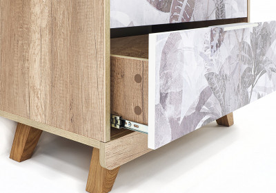 Комод "Мегаполис" КМ-02 Дуб каньон/фотопечать "Бали"