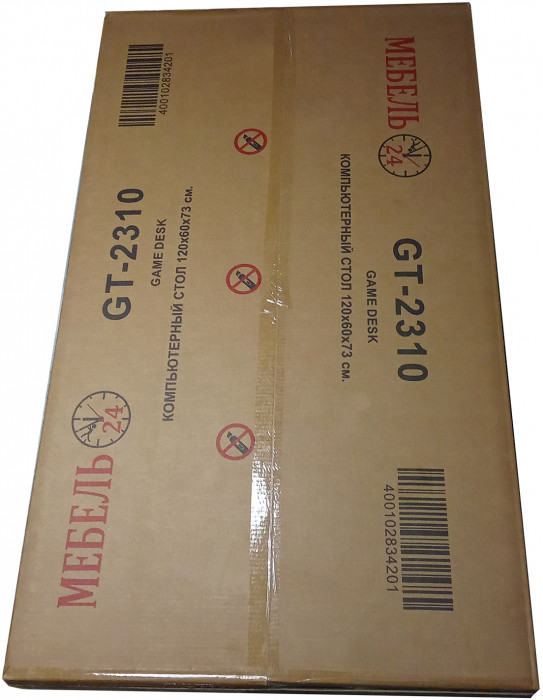 Два игровых стола Мебель--24 GT-2310 + два кресла компьютерных 103 чёрных, белый