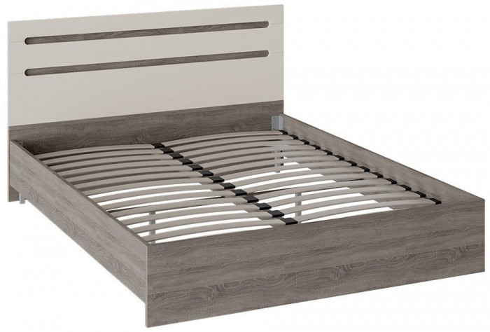 Фьюжн ТД-260.01.03 Кровать (Белый глянец, Венге Линум)