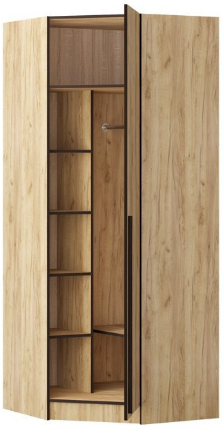 Шкаф Бастион ЛДСП угловой (Белый древесный)