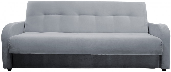 Диван-книжка ЛОНДОН серый 120 ЛЮКС, пружинный блок Боннель