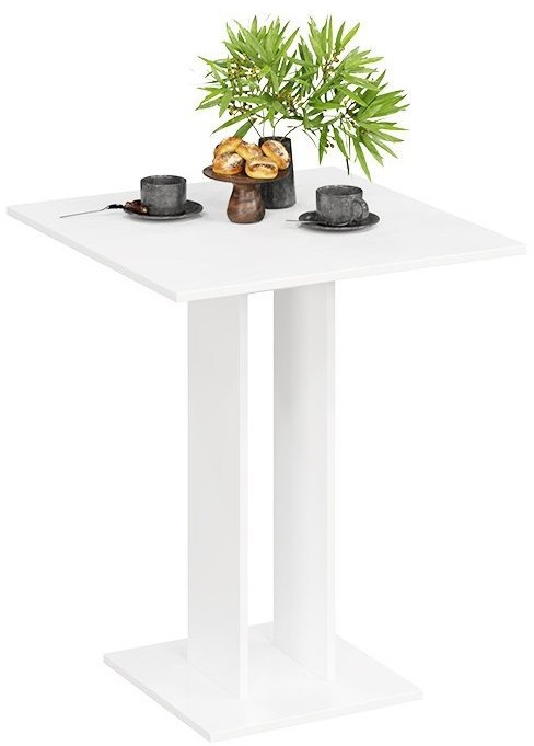 Анкона Стол обеденный Тип 1 (Белый/Ателье темный)