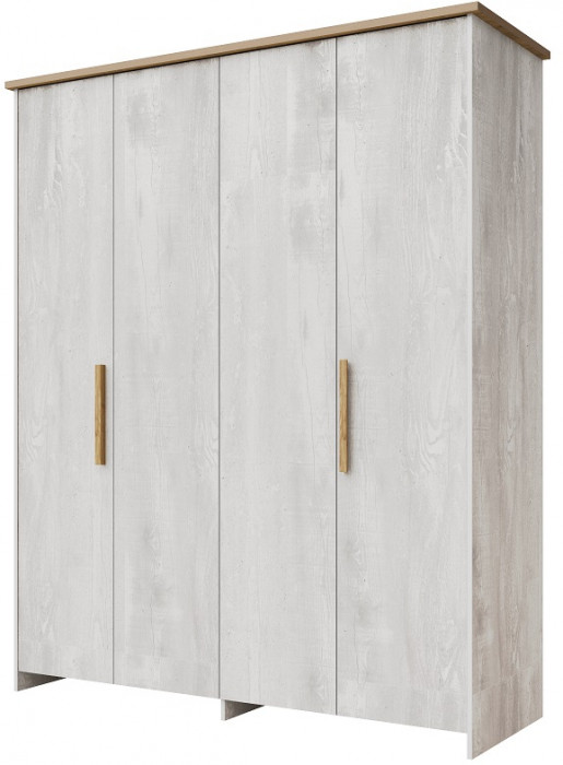 Модульная спальня "Скандинавия" - Бетон пайн светлый/Дуб наварра