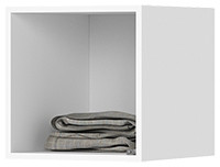 Хелен АН 01 Антресоль 400 (400х400х460) белый/белый