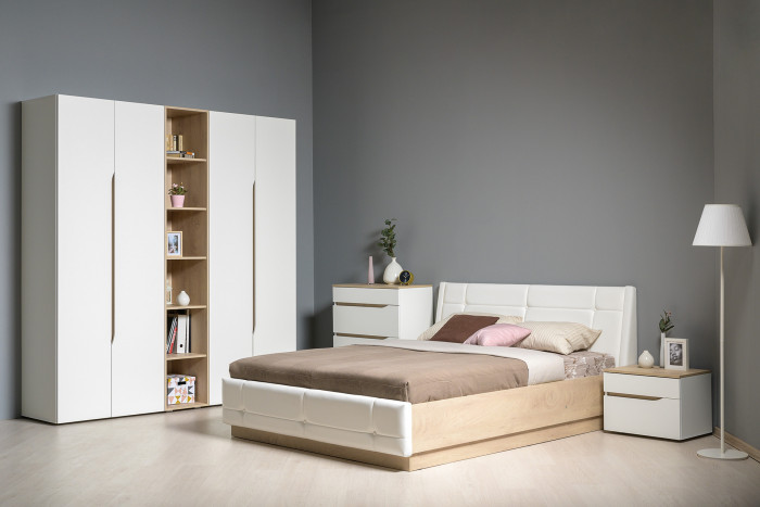 Муссон 13.349 Стеллаж, цвет дуб эндгрейн элегантный, ШхГхВ 40,2х52,3х229,8 см.