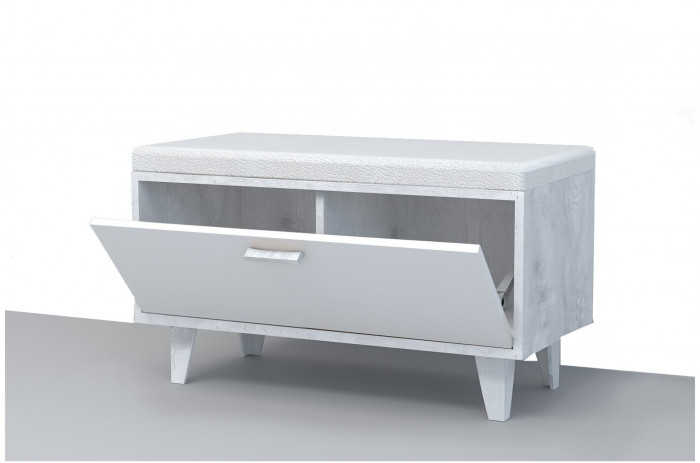 Модульная прихожая ЭГО 2 (Крафт золотой / Камень темный)